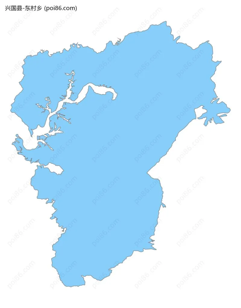 东村乡边界地图