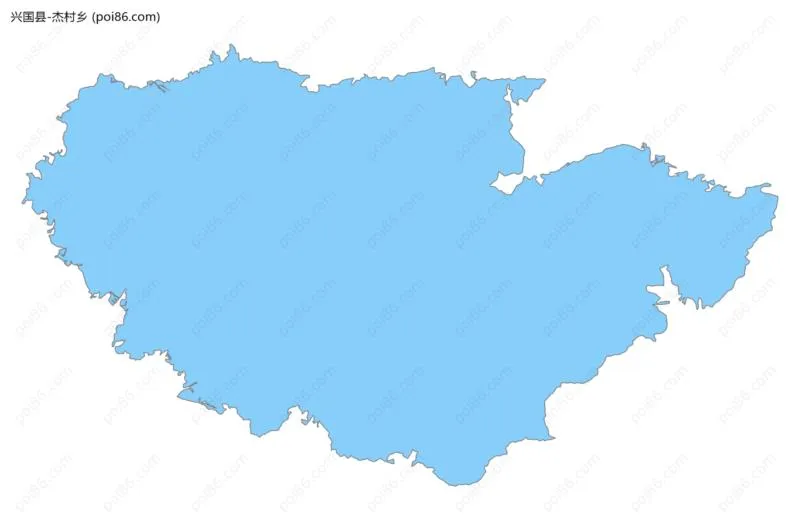 杰村乡边界地图