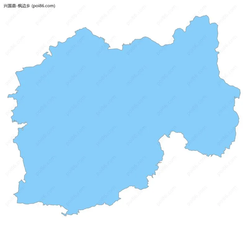 枫边乡边界地图