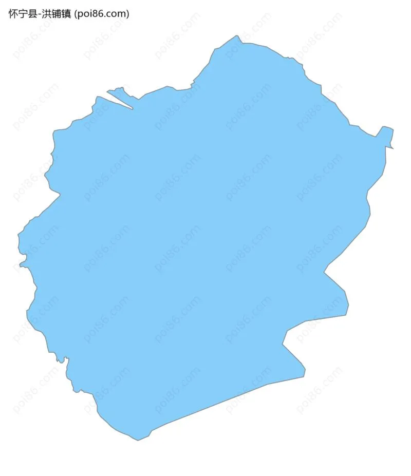 洪铺镇边界地图