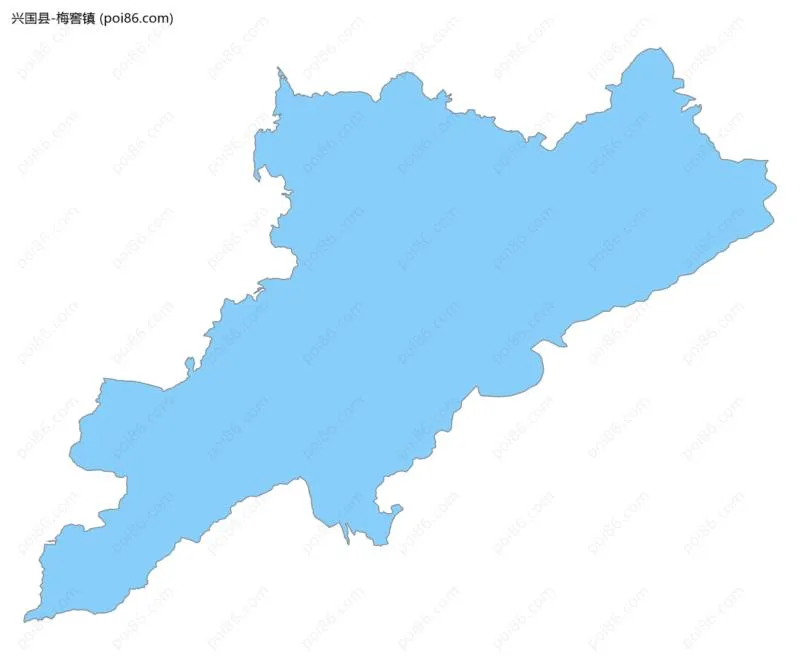 梅窖镇边界地图