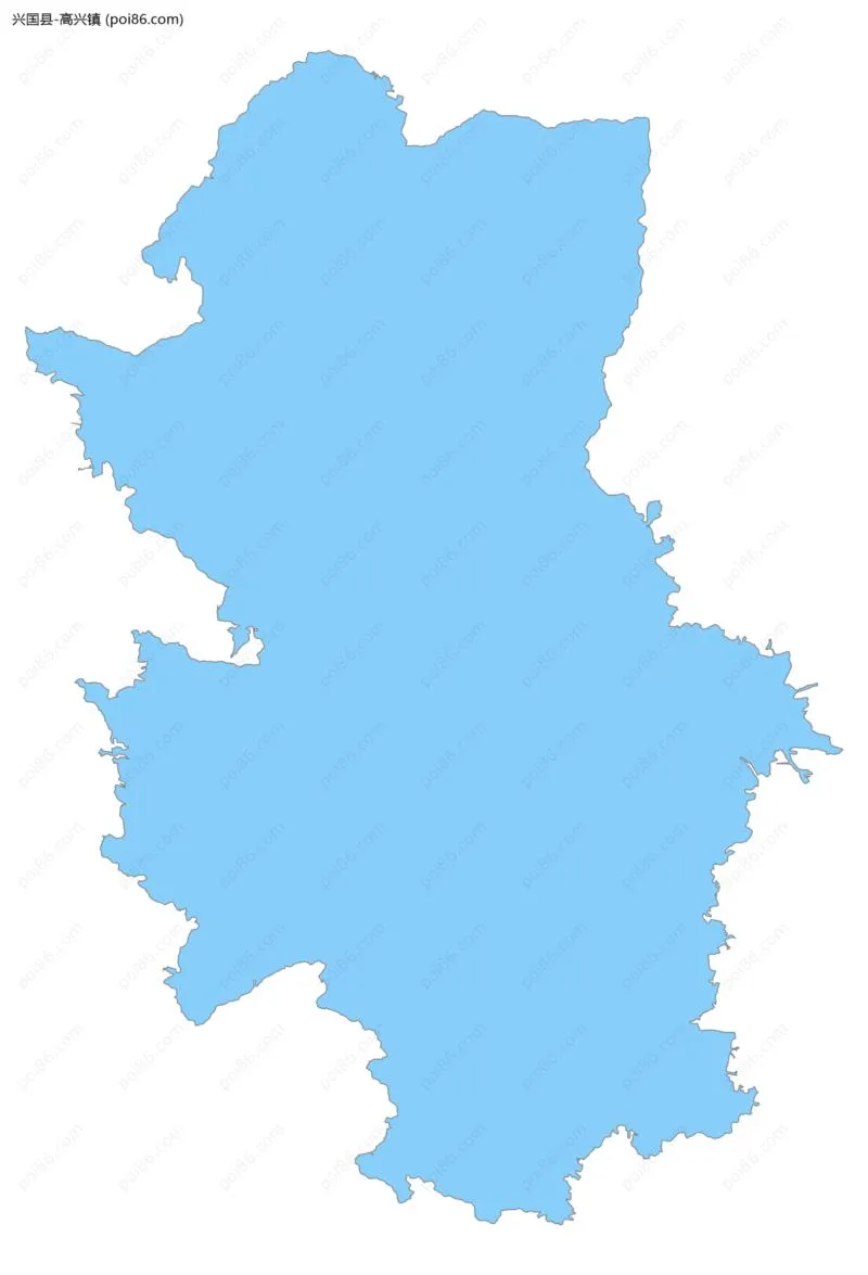 高兴镇边界地图