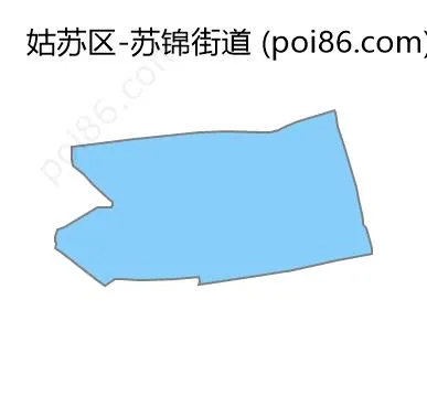 苏锦街道边界地图