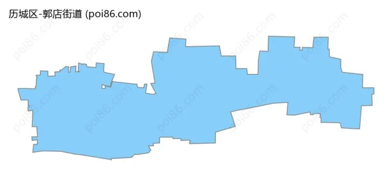 郭店街道边界地图