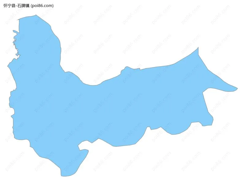 石牌镇边界地图