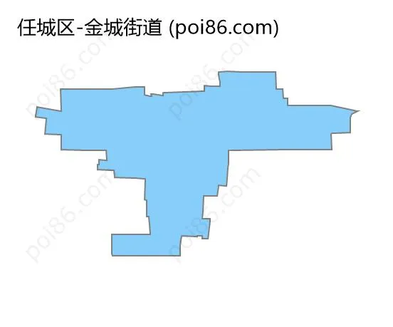 金城街道边界地图