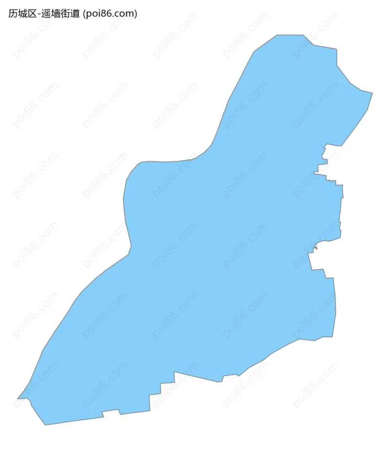 遥墙街道边界地图