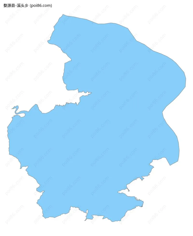 溪头乡边界地图