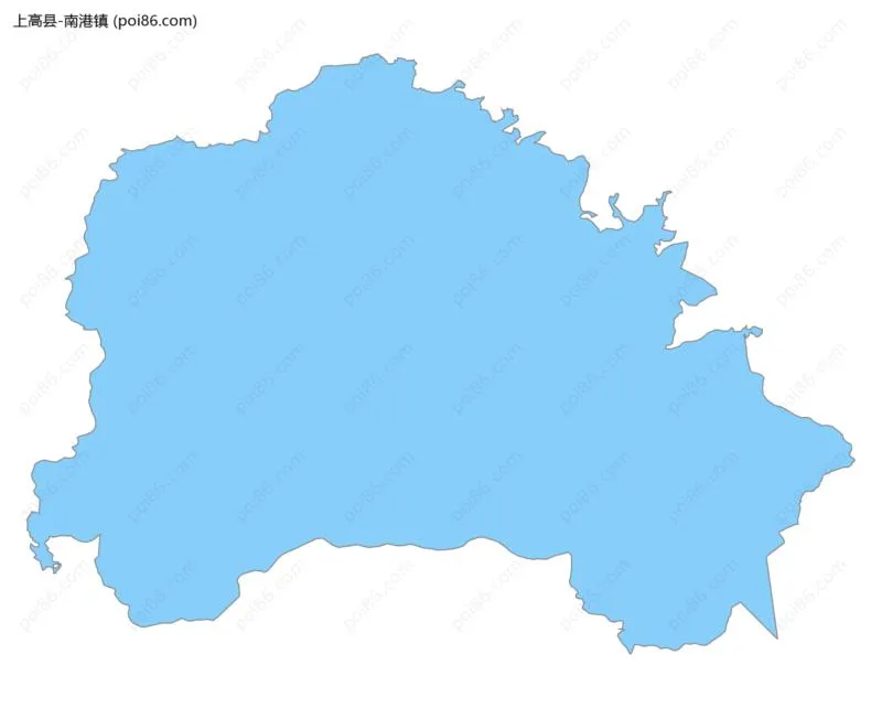 南港镇边界地图