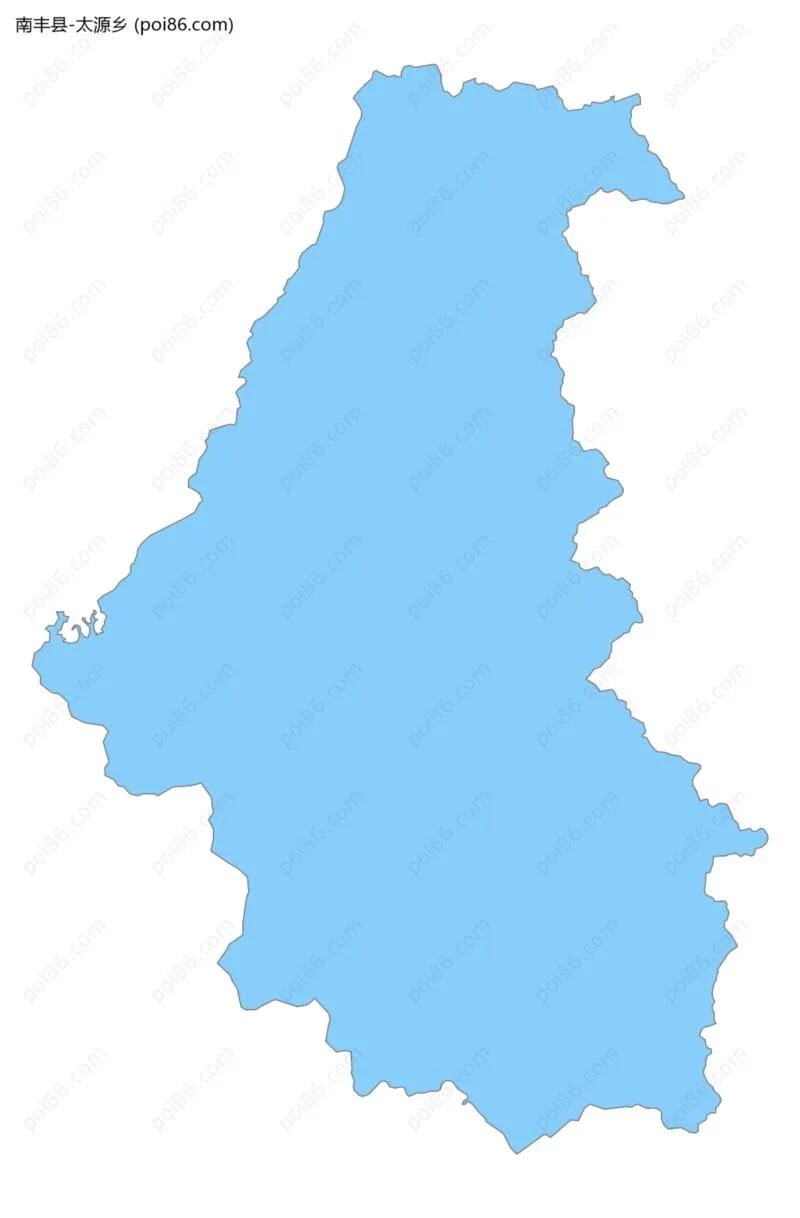 太源乡边界地图