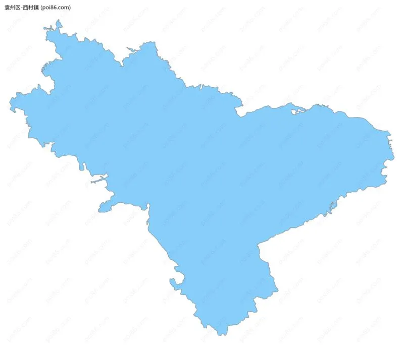 西村镇边界地图