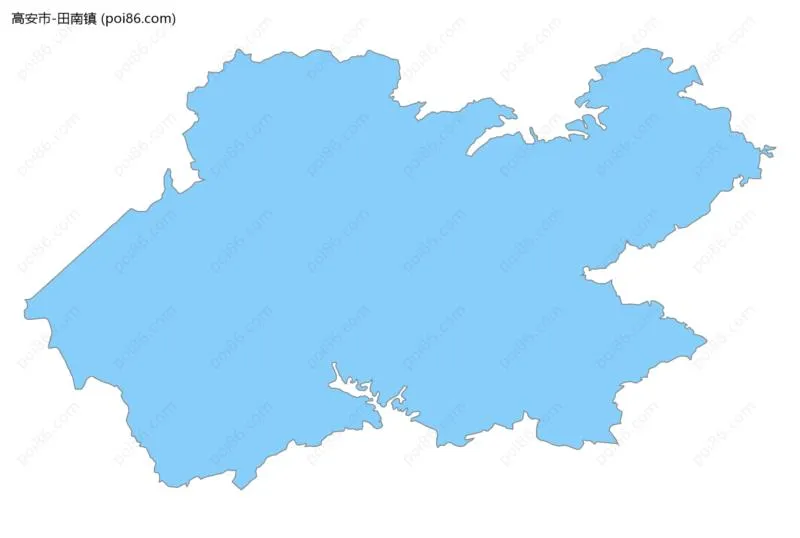 田南镇边界地图