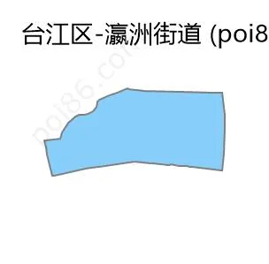 瀛洲街道边界地图