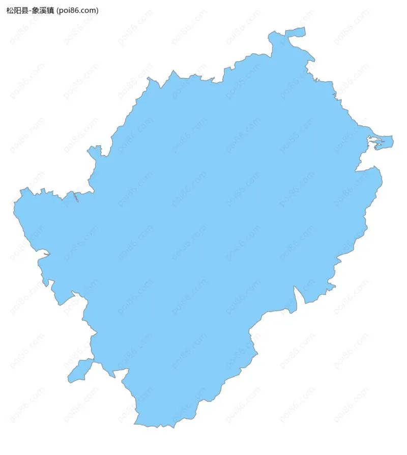 象溪镇边界地图