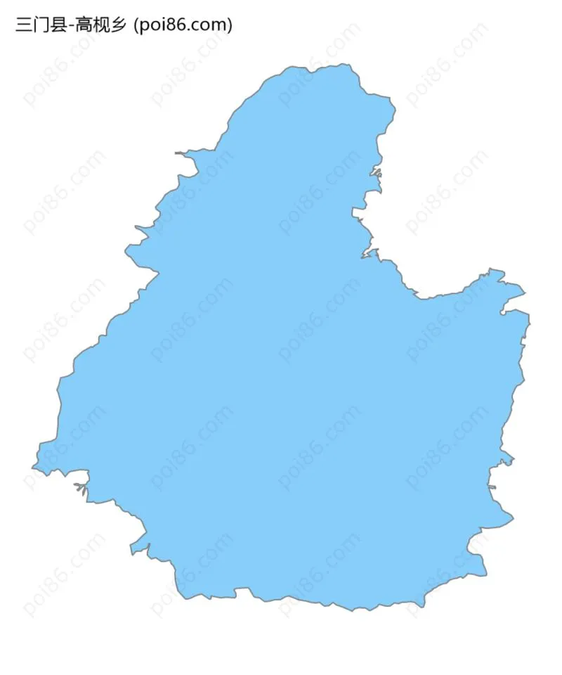 高枧乡边界地图