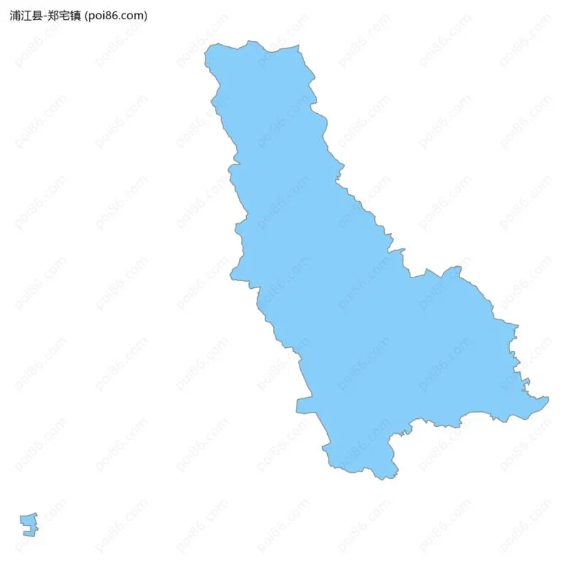 郑宅镇边界地图