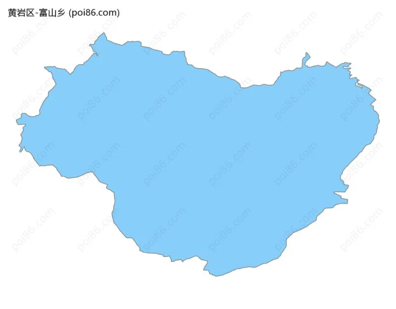 富山乡边界地图