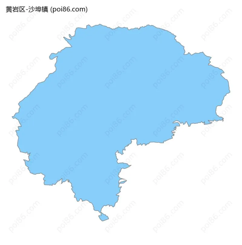 沙埠镇边界地图