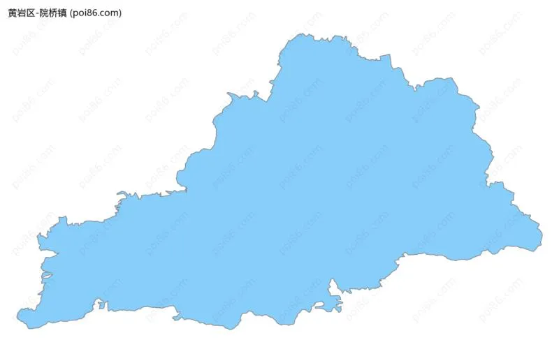 院桥镇边界地图