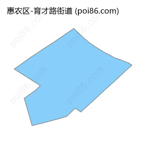 育才路街道边界地图