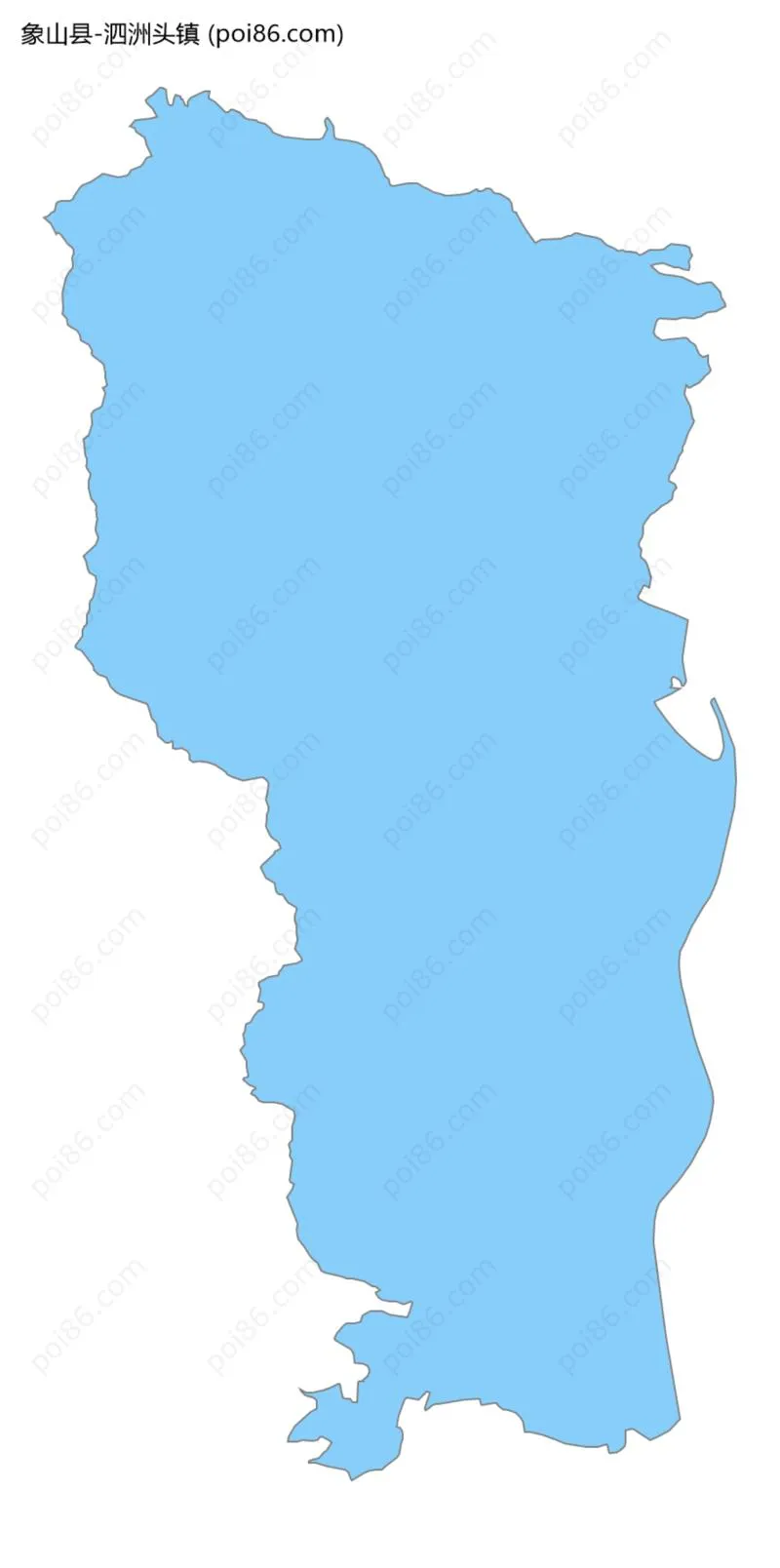 泗洲头镇边界地图