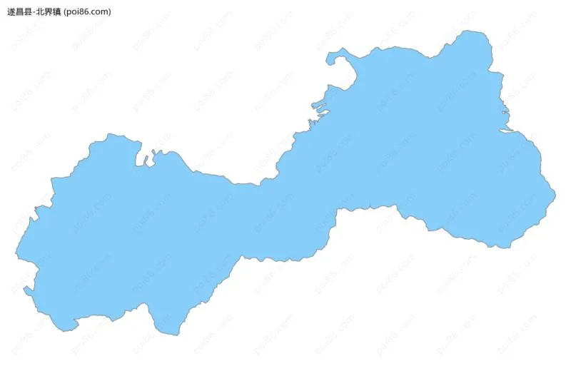 北界镇边界地图