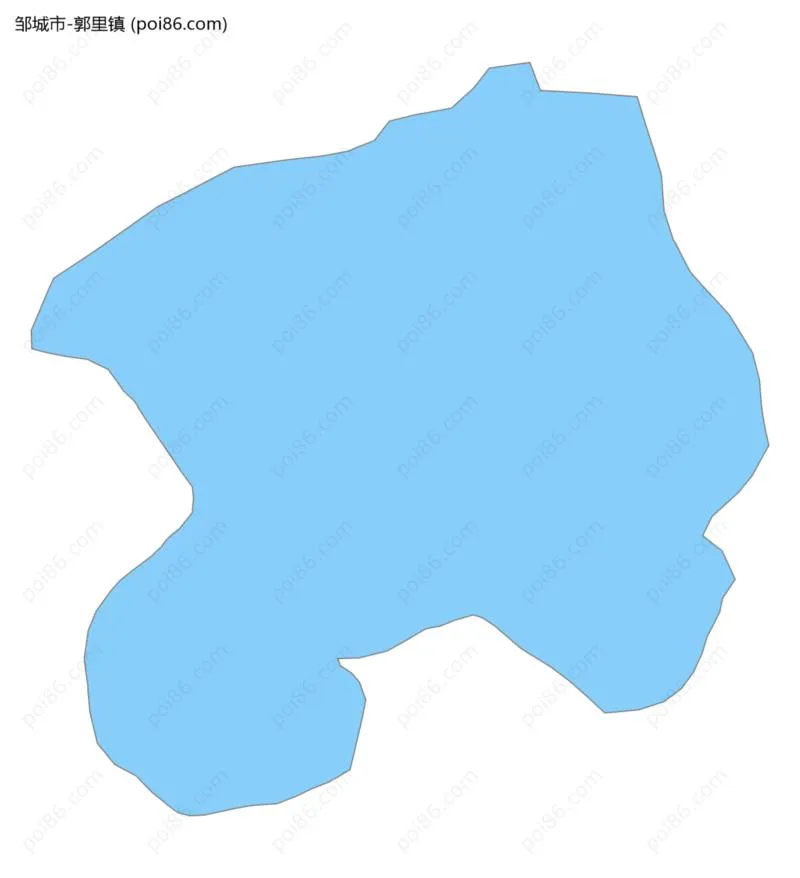 郭里镇边界地图