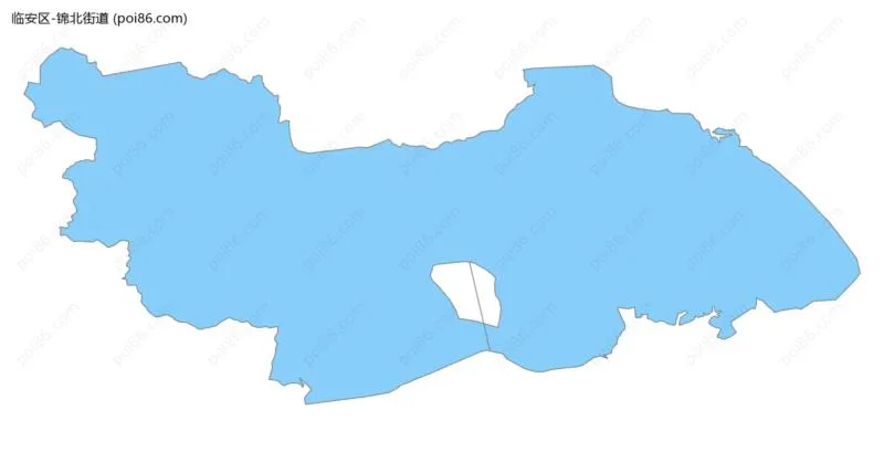 锦北街道边界地图