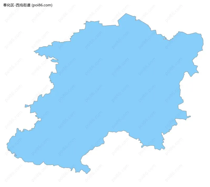 西坞街道边界地图