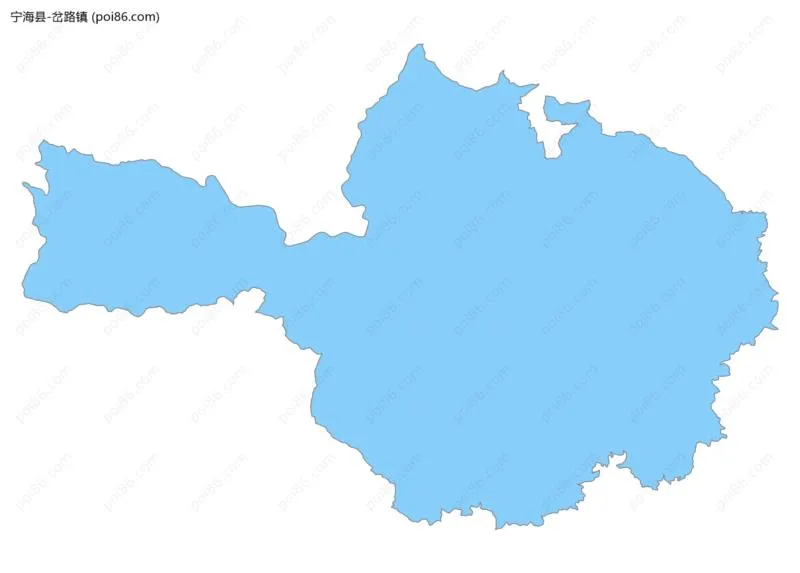 岔路镇边界地图