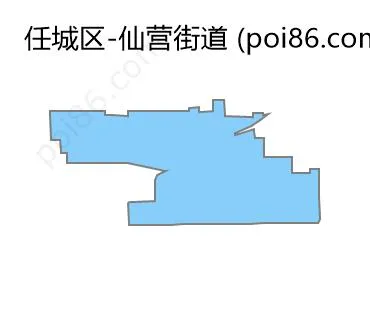 仙营街道边界地图