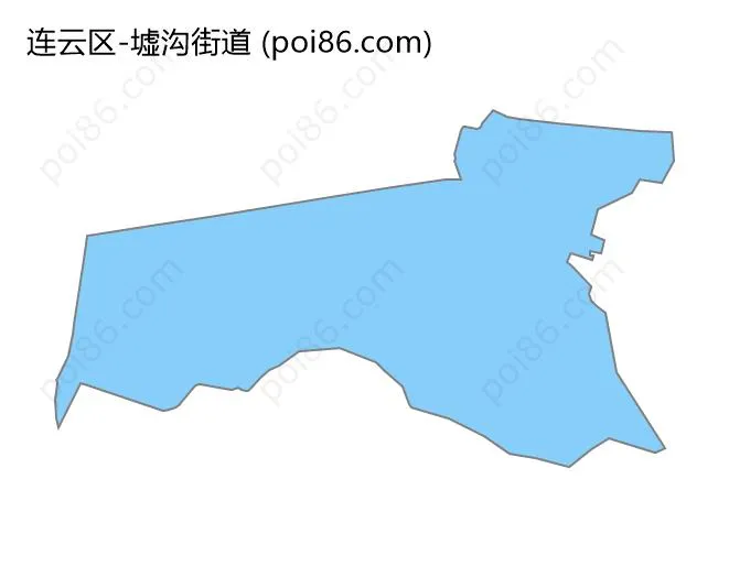 墟沟街道边界地图