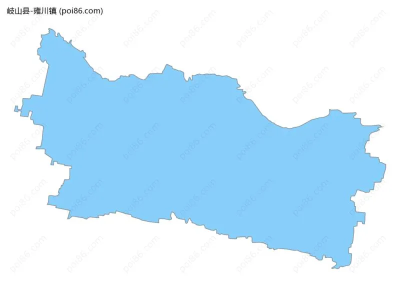 雍川镇边界地图