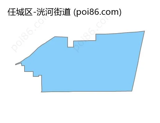 洸河街道边界地图
