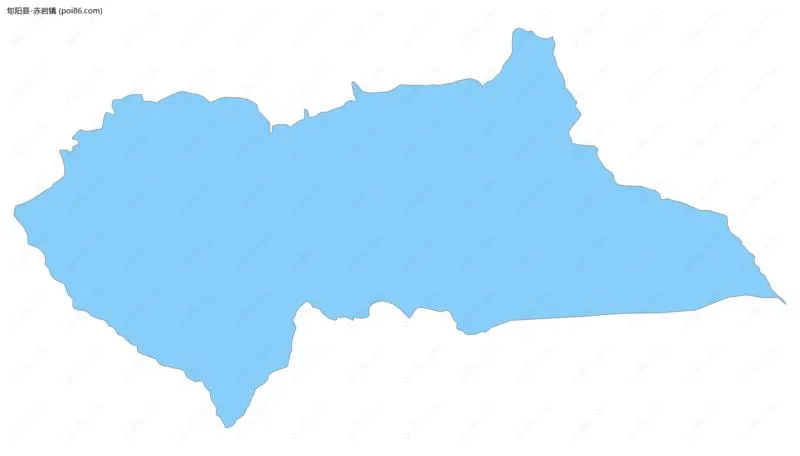 赤岩镇边界地图