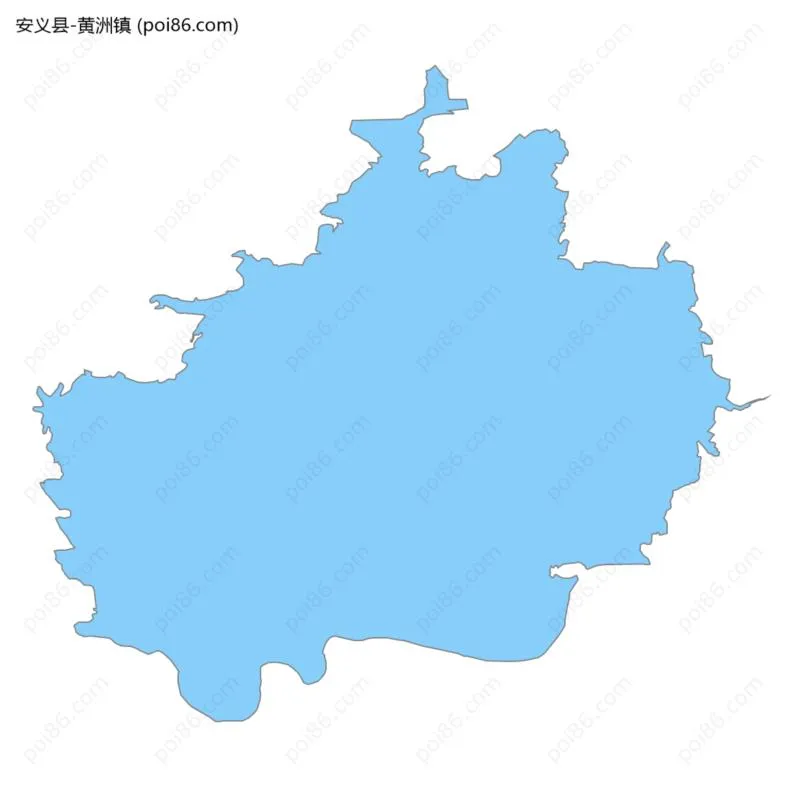 黄洲镇边界地图