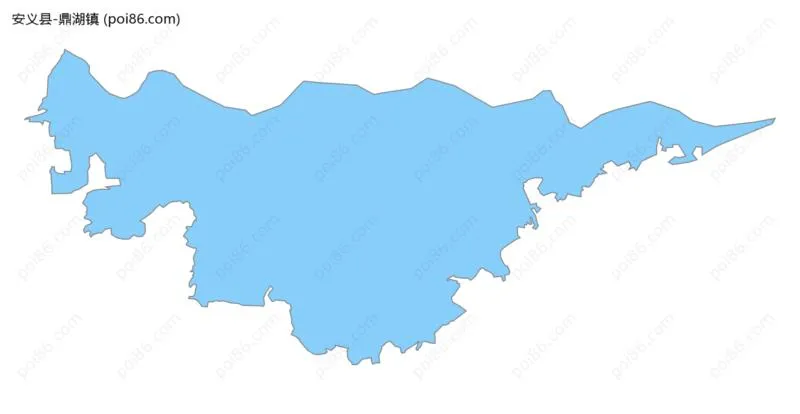 鼎湖镇边界地图