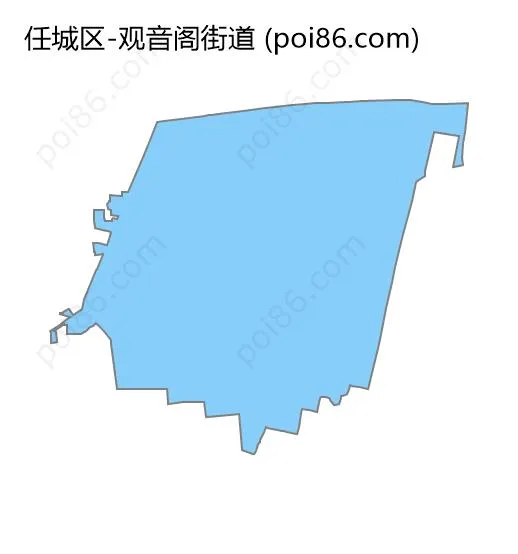 观音阁街道边界地图