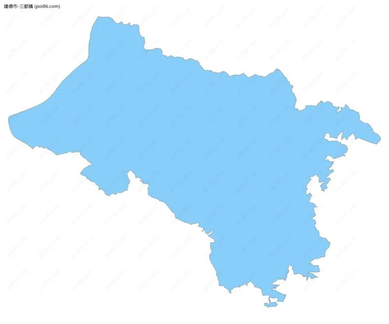 三都镇边界地图