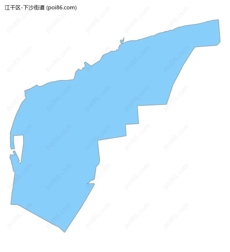 下沙街道边界地图