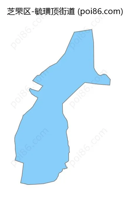 毓璜顶街道边界地图