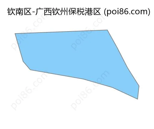 广西钦州保税港区边界地图