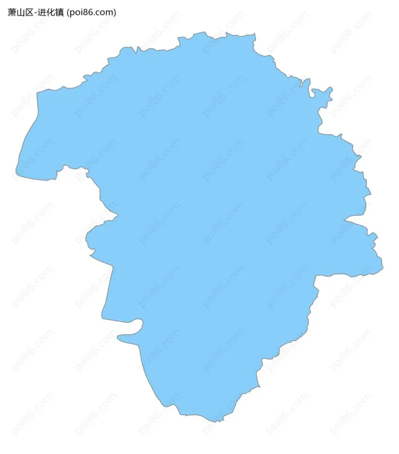 进化镇边界地图