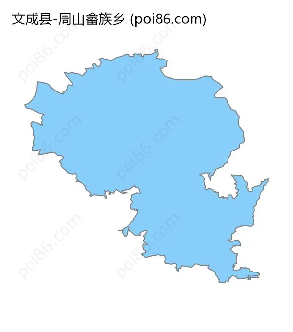 周山畲族乡边界地图