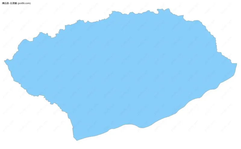北湾镇边界地图