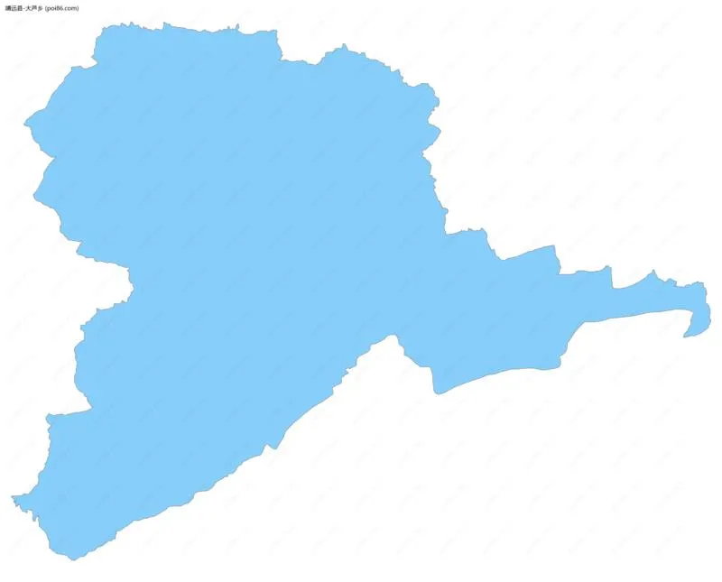 大芦乡边界地图