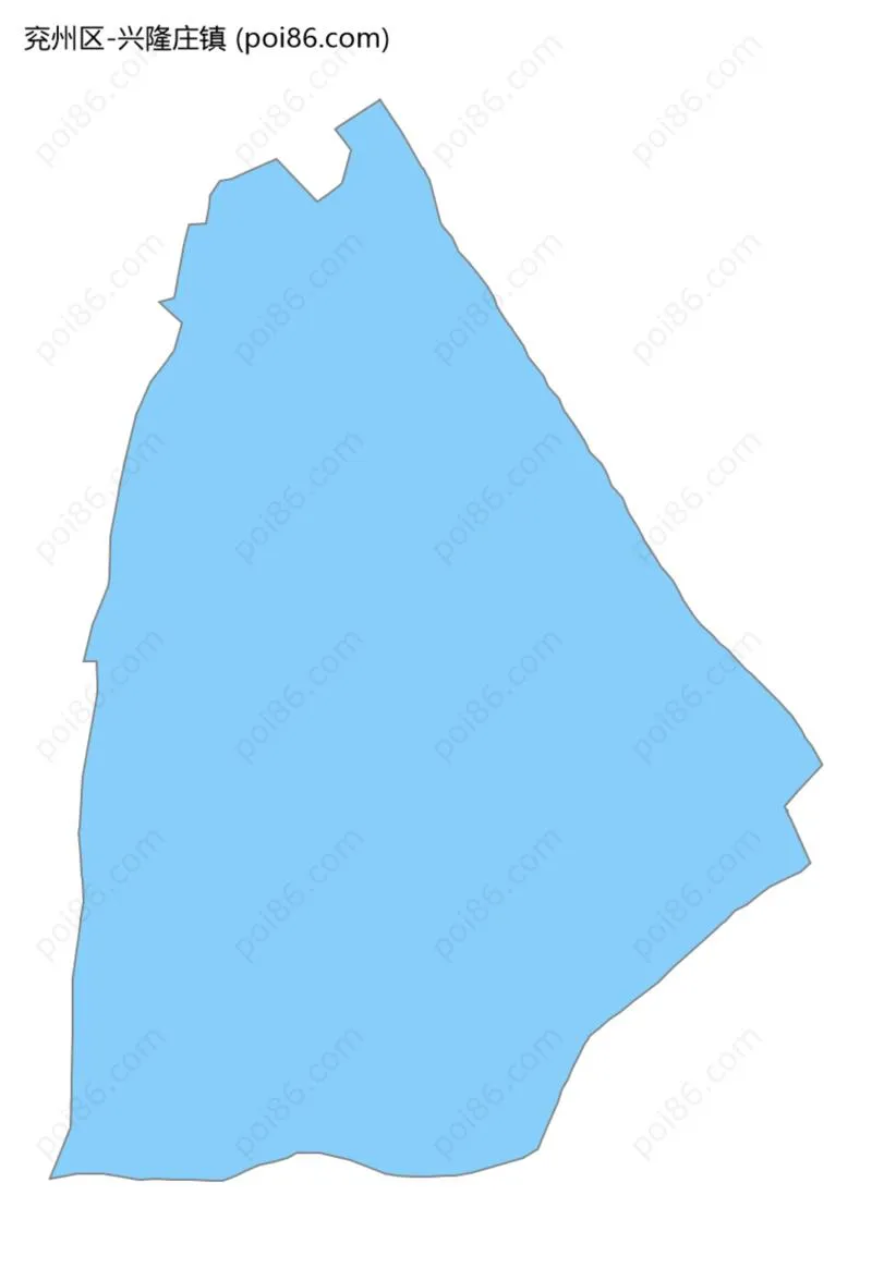 兴隆庄镇边界地图