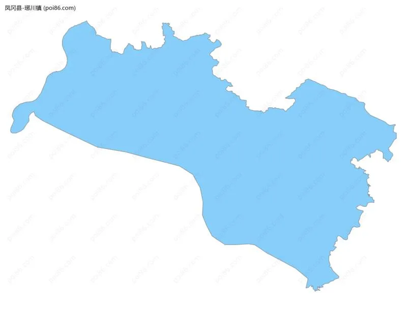 琊川镇边界地图