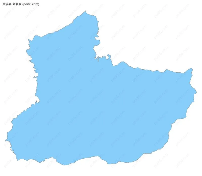 新泉乡边界地图