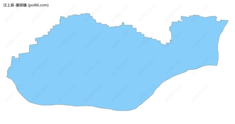 康驿镇边界地图